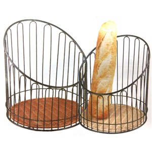 PP仿籐長條麵包展示籃