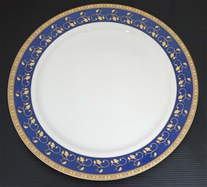金尊藍花西式平盤(訂製款數量需100個)