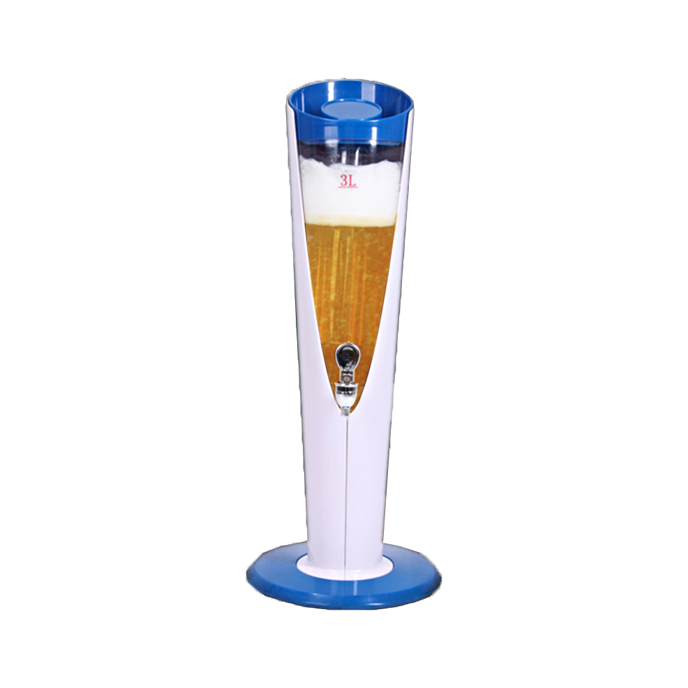 酒柱-火箭筒款 3 L 啤酒柱｜簡約藍白｜單個