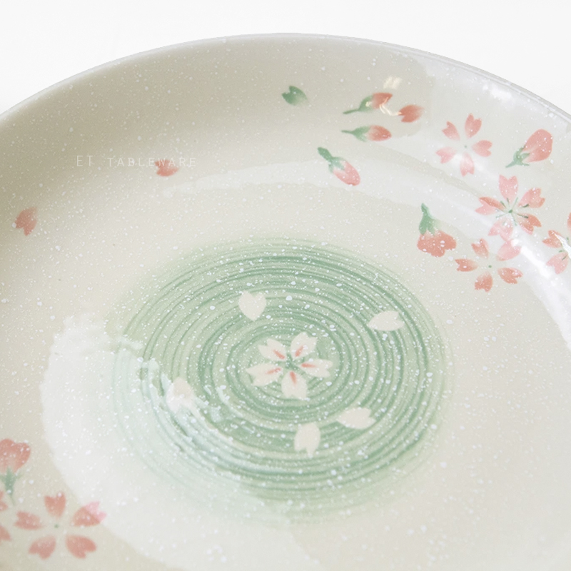 盤 ☆ 紅櫻花 飯盤｜21 × 4 ㎝｜單個