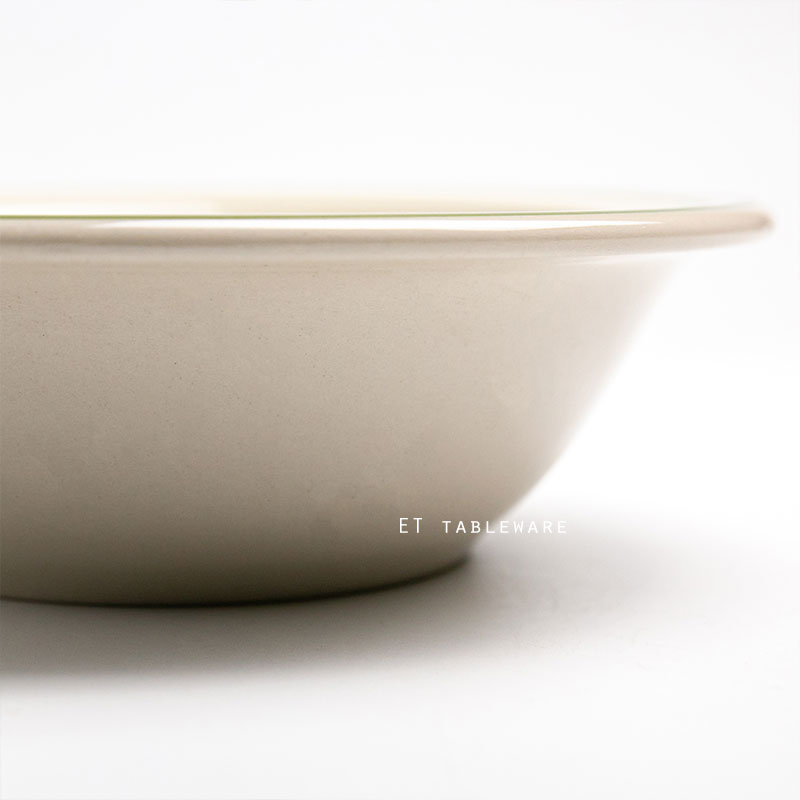 碗 ☆ 韓風美式綠線西餐湯碗｜17 × 4.8 ㎝｜單個