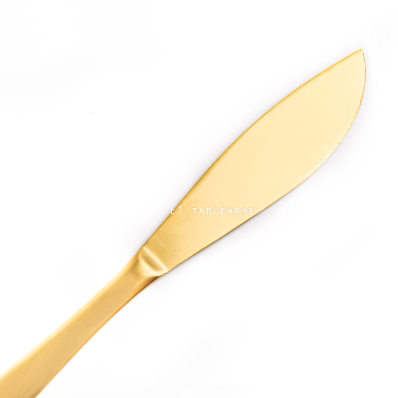 刀 ★ OUDING 主餐刀｜黑色、金色、玫瑰金｜21.5 cm｜單個