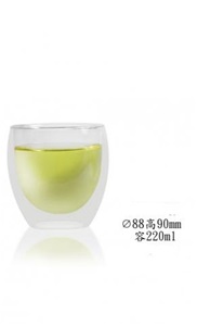 玻璃雙層杯-如意雙層杯(K166M)220ml(蛋型)