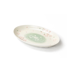 盤 ☆ 紅櫻花 魚盤｜30.5 × 21 × 3.5 ㎝｜單個