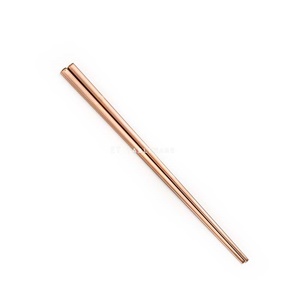 筷子★做舊復古玫瑰金筷子｜23.5 cm｜單雙