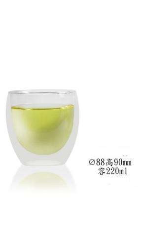 玻璃雙層杯-如意雙層杯(K166M)220ml(蛋型)