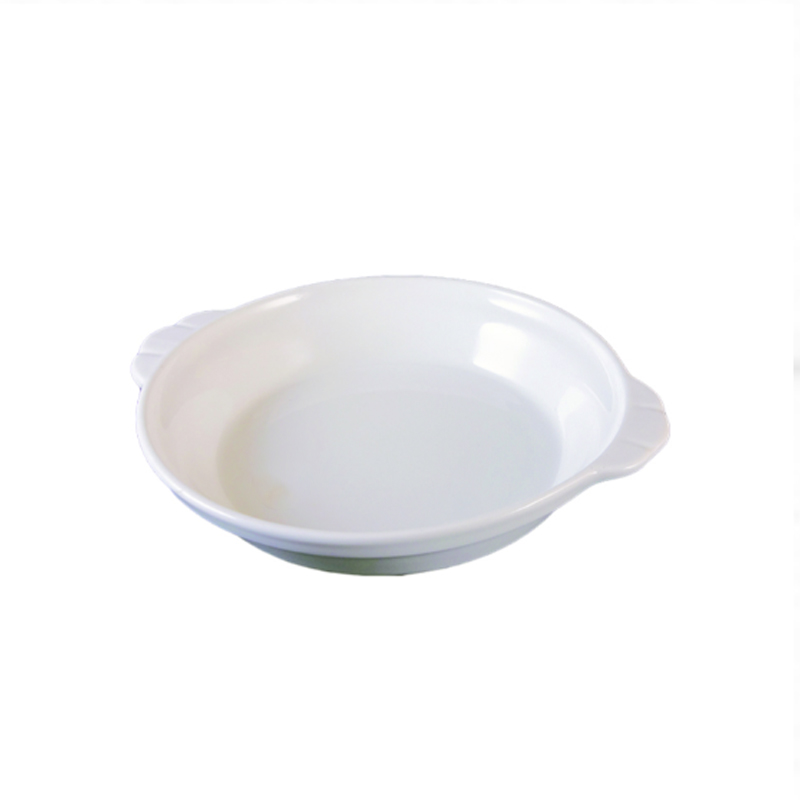 雙耳圓皿烤皿｜18 × 3.3 ㎝．20.8 × 3.4 ㎝．23.2 × 3.7 ㎝．25.9 × 4 ㎝｜單個 