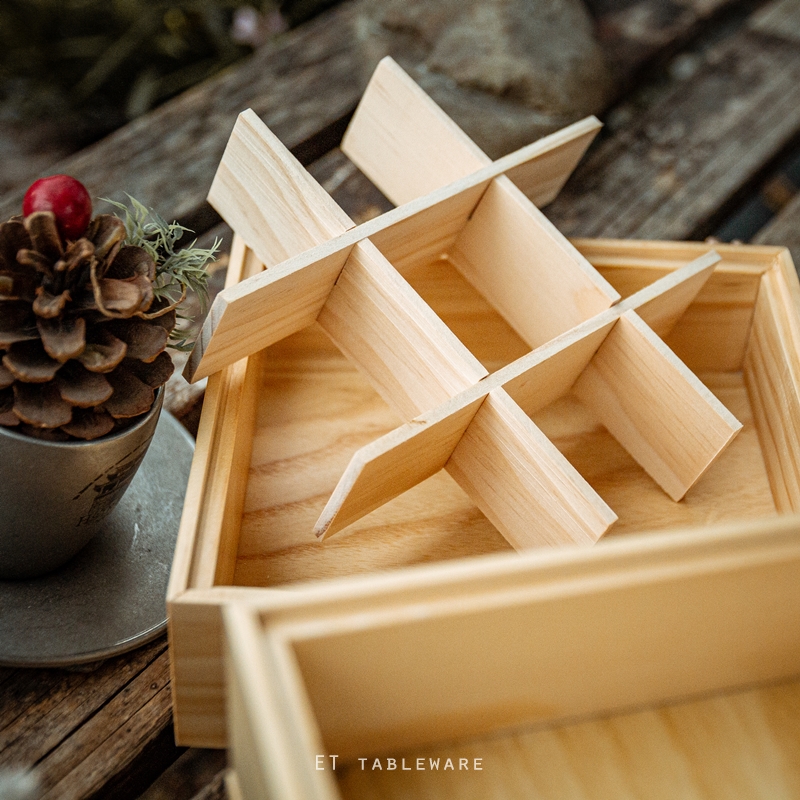 日式☆三層式 松木 便當盒 附蓋｜單組