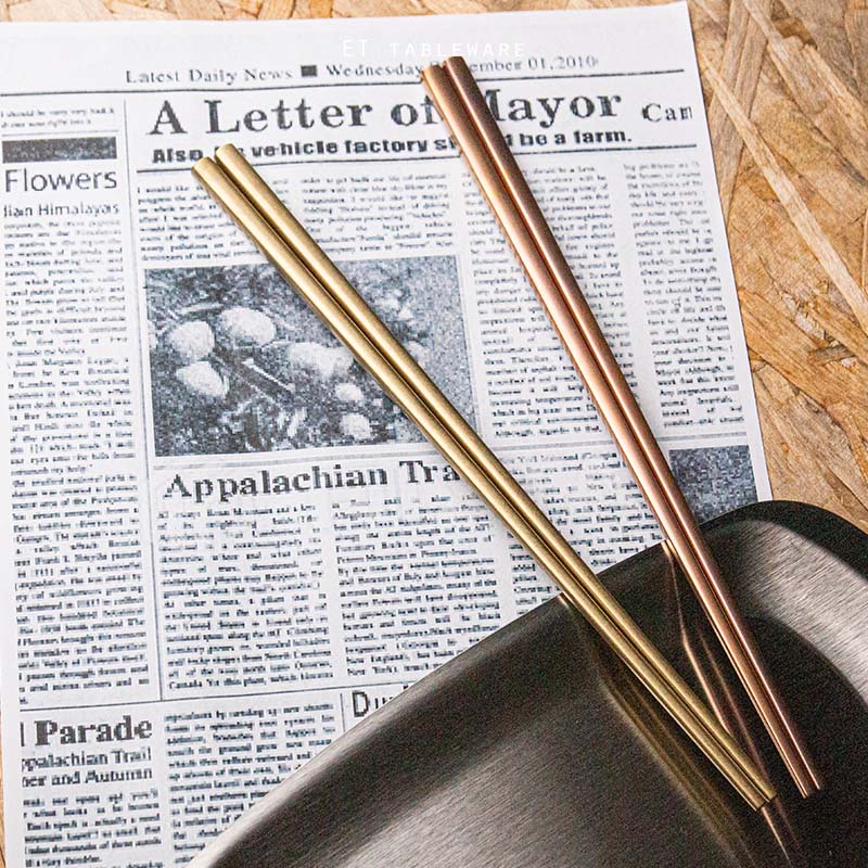 筷子★做舊復古金筷子｜23.5 cm｜單雙