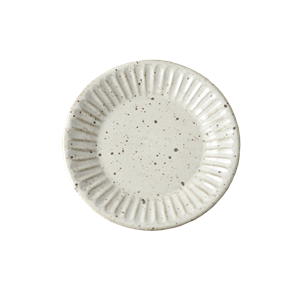 羅馬粗陶 Φ16.3cm 陶瓷 早餐盤｜奶白｜單個