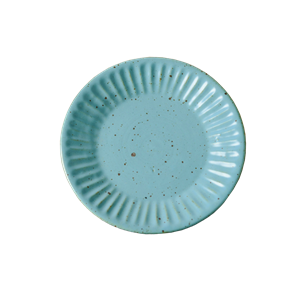 羅馬粗陶 Φ16.3cm 陶瓷 早餐盤｜天空藍｜單個