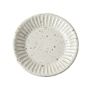 羅馬粗陶 Φ22.5cm 陶瓷餐盤｜奶白｜單個