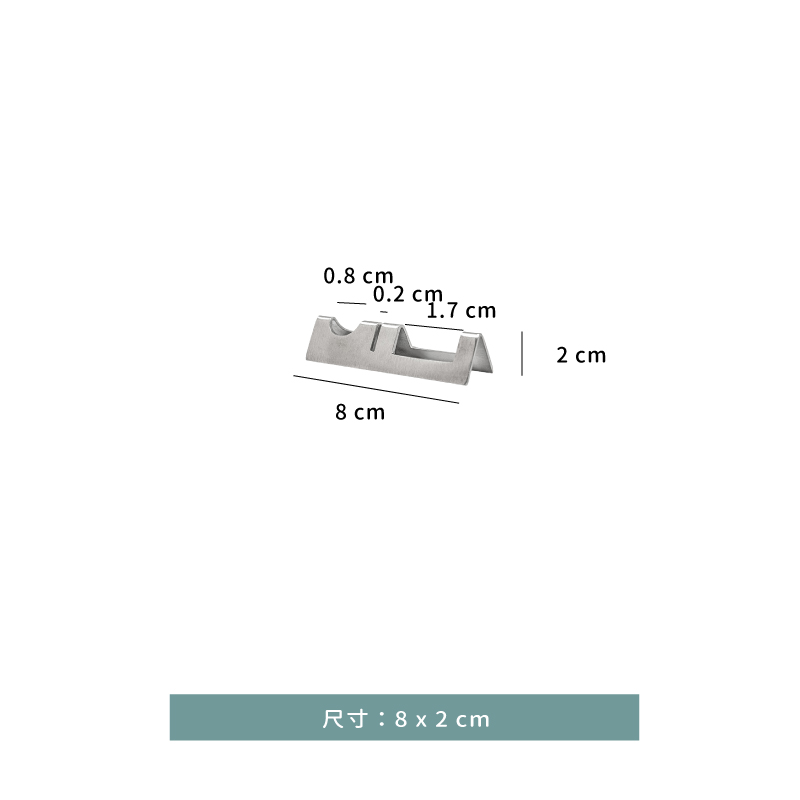 筷架 ☆ 三角形刀叉筷架3孔｜8 × H 2 ㎝｜單個