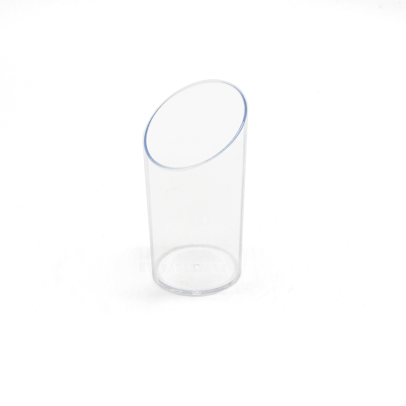 派對餐具 ☆ Truncated tube transparent ｜80 ml｜單包 - 10入